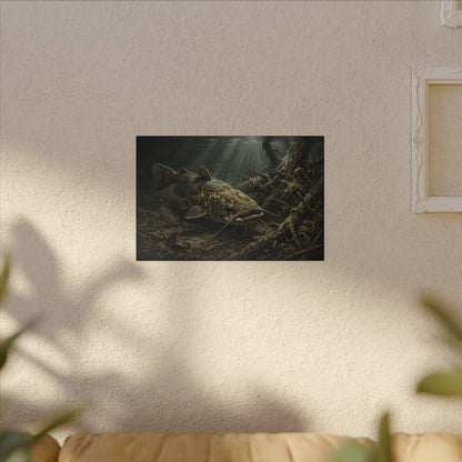 Flathead Catfish Log Jam canvas wall art, view 5