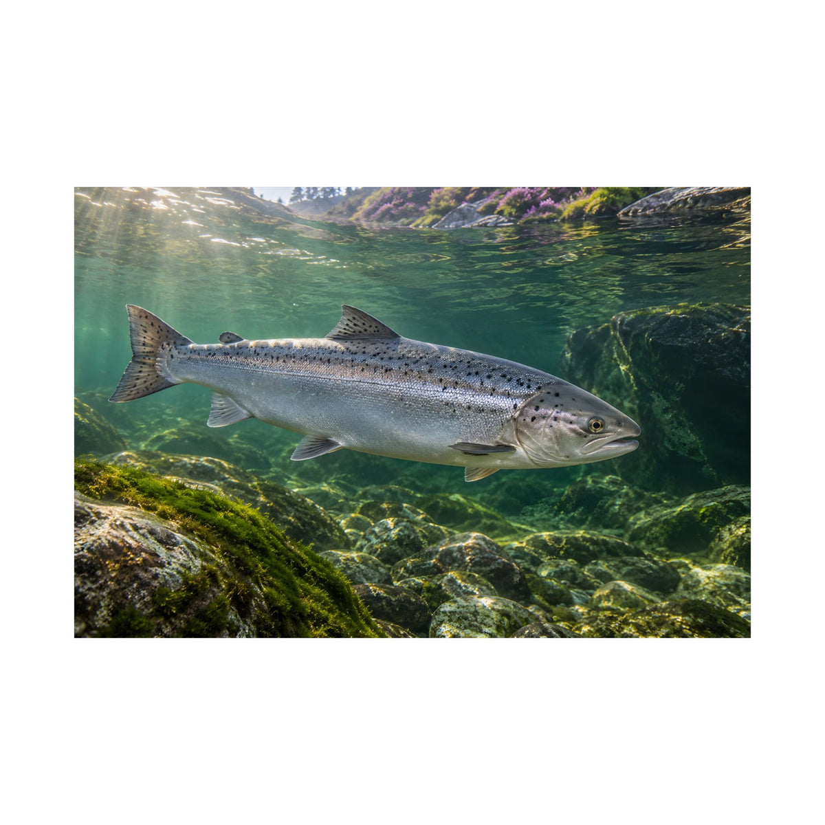Autumn Passage Salmon poster wall art, view 4