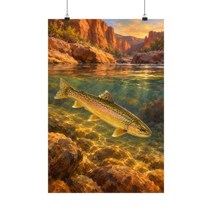 Red Rock Light Gila Trout poster wall art, view 3