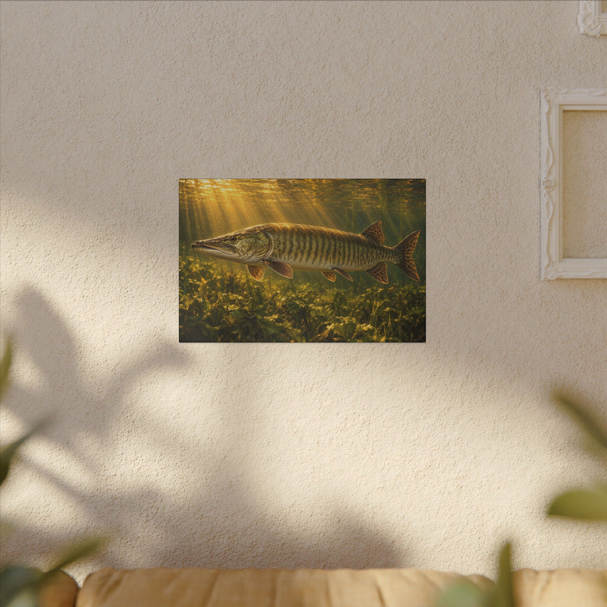 Golden Hour Cathedral Muskie Canvas wall art, view 5