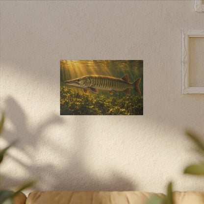Golden Hour Cathedral Muskie Canvas wall art, view 5