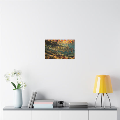 Autumn Timber Muskie Canvas wall art, view 6