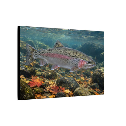 Autumn Rainbow Rainbow Trout canvas wall art, view 4