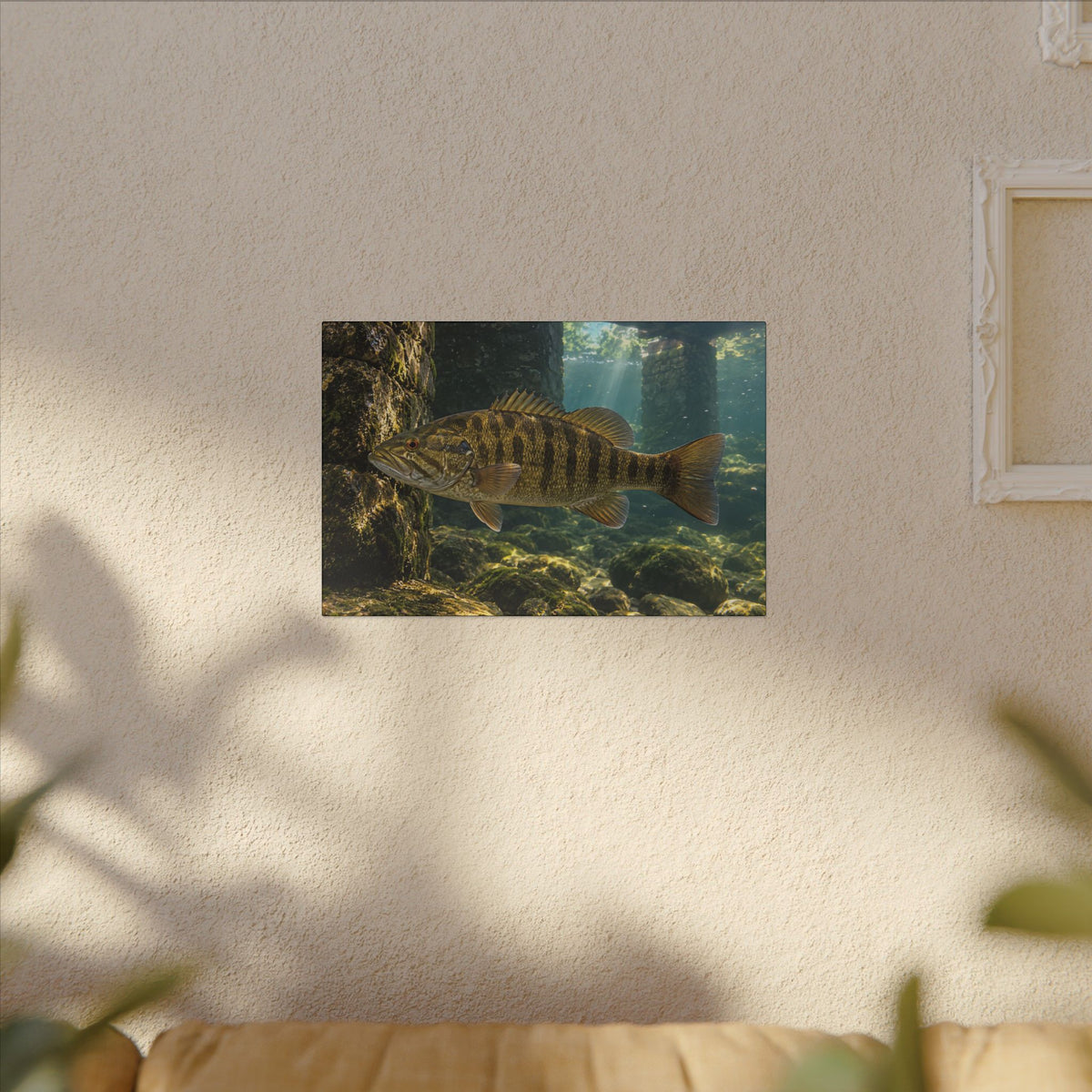 Bridge Pilings Smallmouth Canvas wall art, view 5