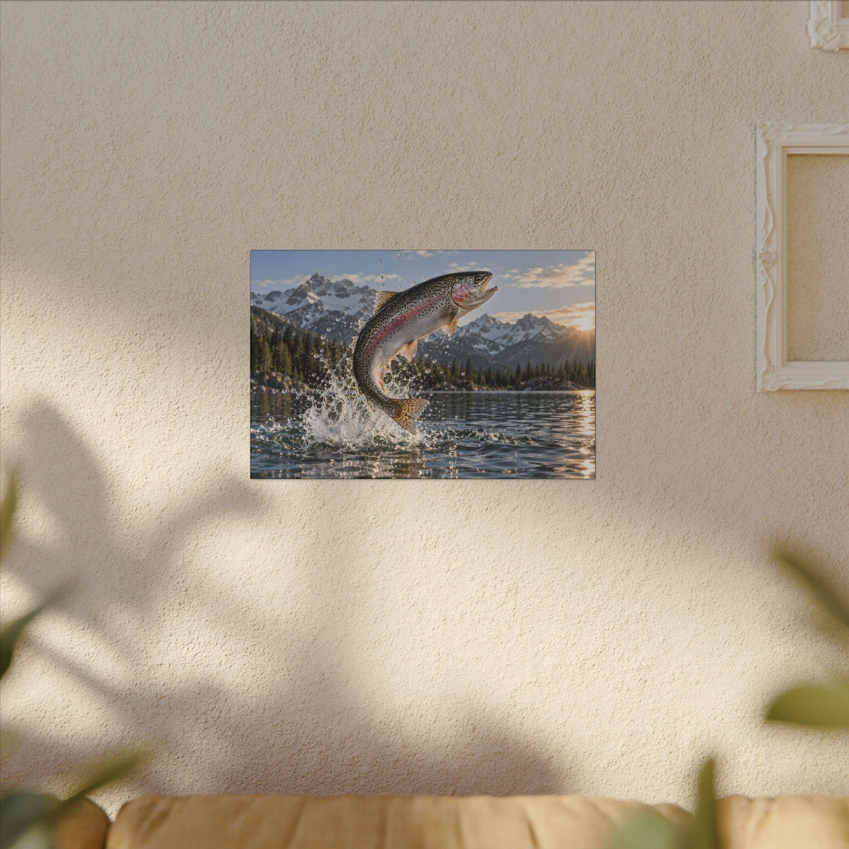 Alpine Thunder Rainbow Trout canvas wall art, view 5
