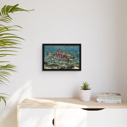 Teeth of the Run Chum Salmon framed canvas wall art, view 5