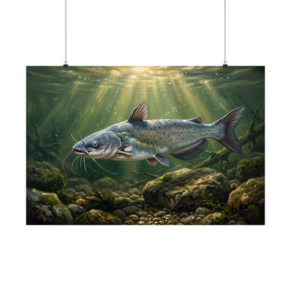 Channel Catfish Rocky Run poster wall art, view 3