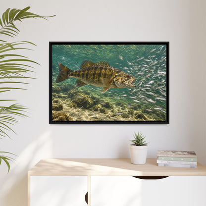 Shiner School Smallmouth Framed Canvas wall art, view 5