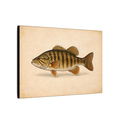 Smallmouth Bass Field Study Canvas wall art, view 4