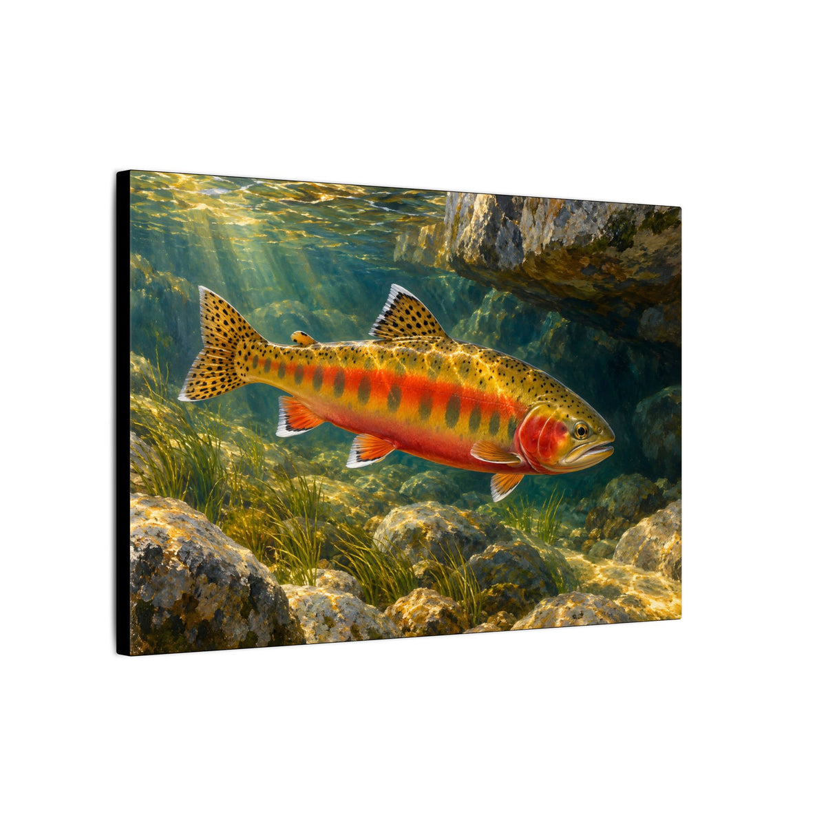 Granite Light Golden Trout canvas wall art, view 4