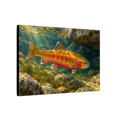 Granite Light Golden Trout canvas wall art, view 4