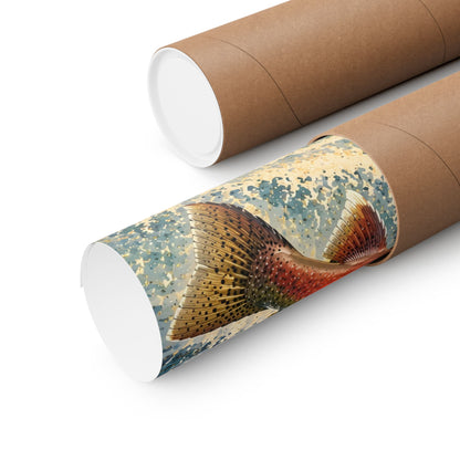 Salmon Country Coho Vintage poster shipped rolled in a protective tube