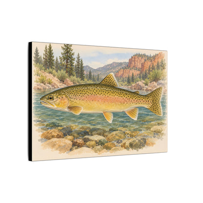 Gila Wilderness Watercolor Gila Trout canvas wall art, view 4