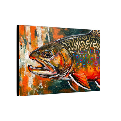 Legends Bold Close-Up Spawning Brook Trout canvas wall art, view 4