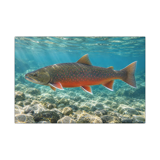 Arctic Ember Dolly Varden canvas wall art