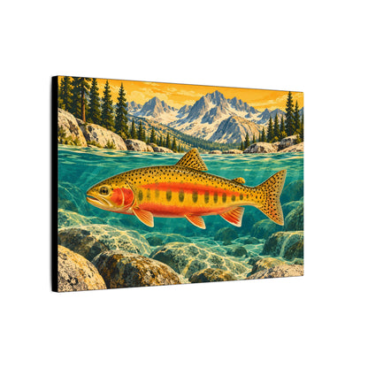 Sierra Peaks Golden Trout canvas wall art, view 4