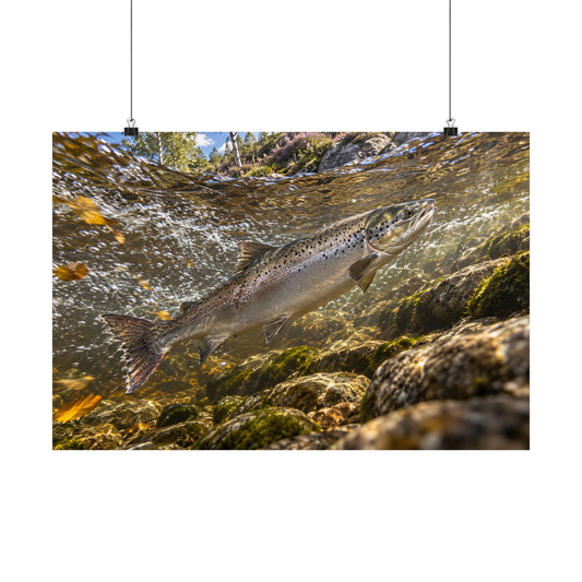 Home Through the Heather Salmon poster wall art
