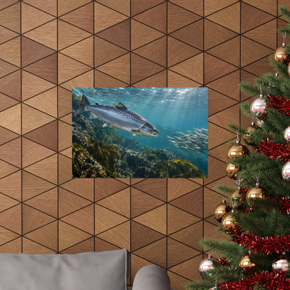 Emerald Pool Passage Salmon poster wall art, view 6