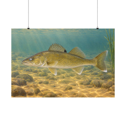 Sand Flats Walleye poster wall art, view 3