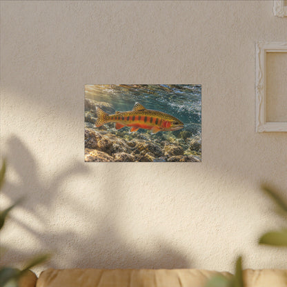 Sierra Sunrise Golden Trout canvas wall art, view 5