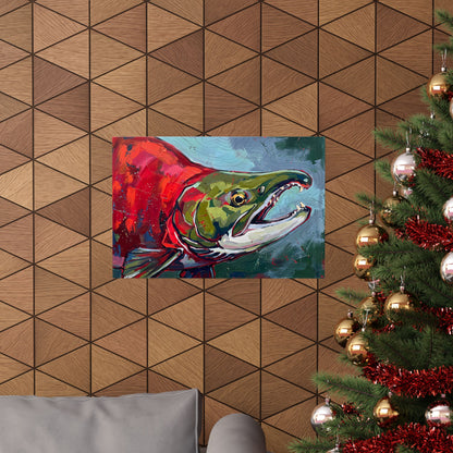 Legends Bold Close-Up Spawning Sockeye Salmon poster wall art, view 6