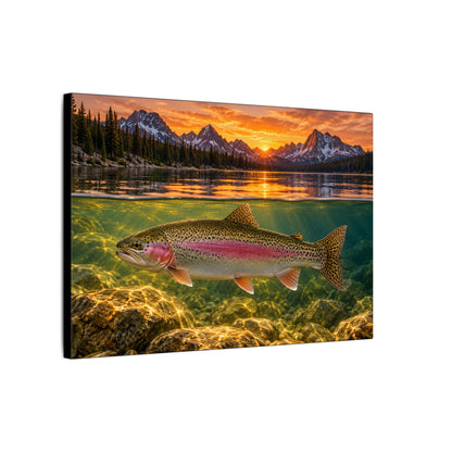 Alpine Over-Under Rainbow Trout canvas wall art – photo 4
