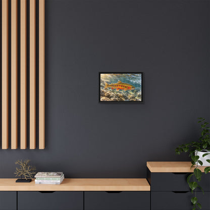 Sierra Sunrise Golden Trout framed canvas wall art, view 6