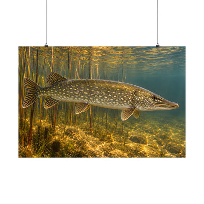 Amber Reed Sentinel Northern Pike poster wall art, view 3