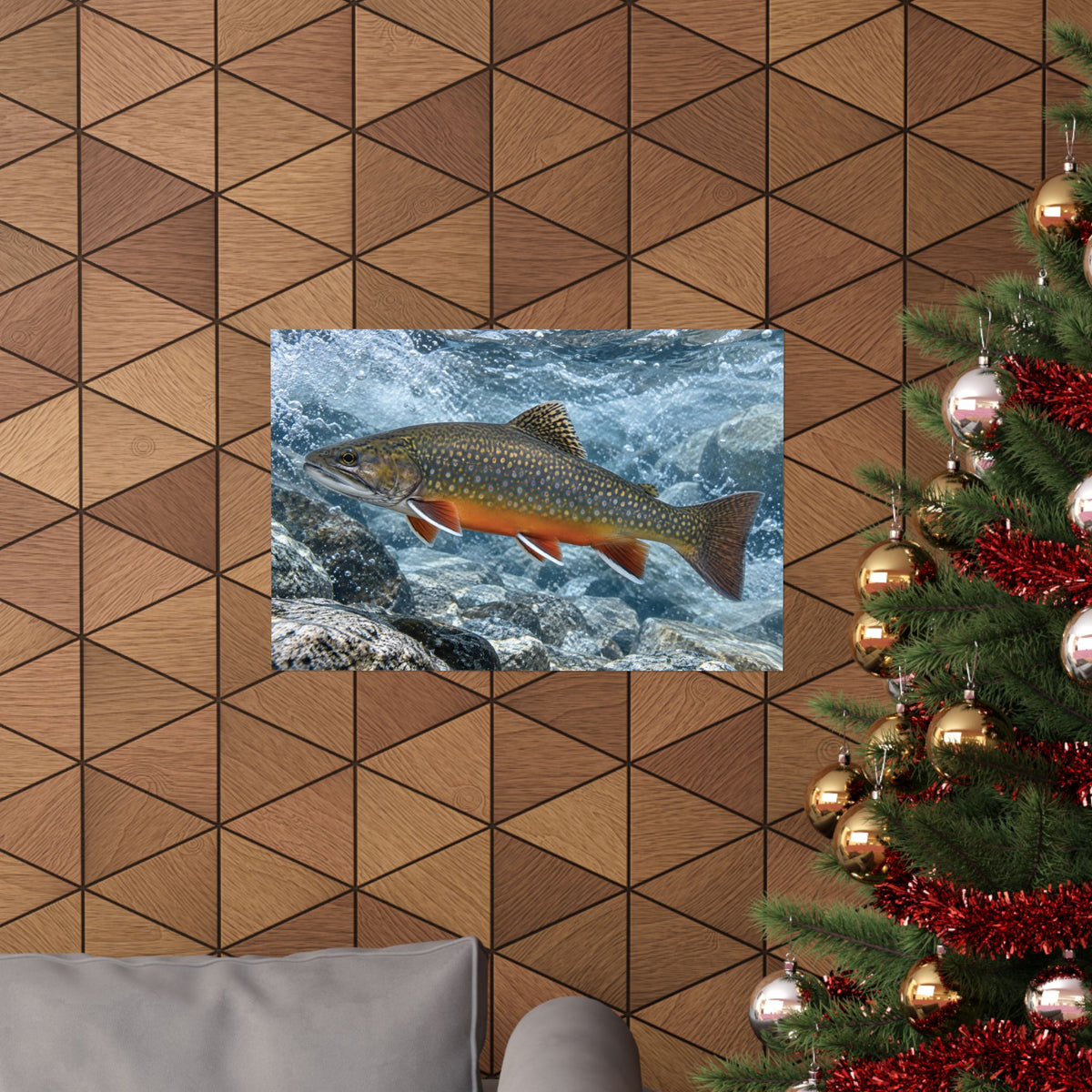 Snowmelt Run Brook Trout poster wall art, view 6
