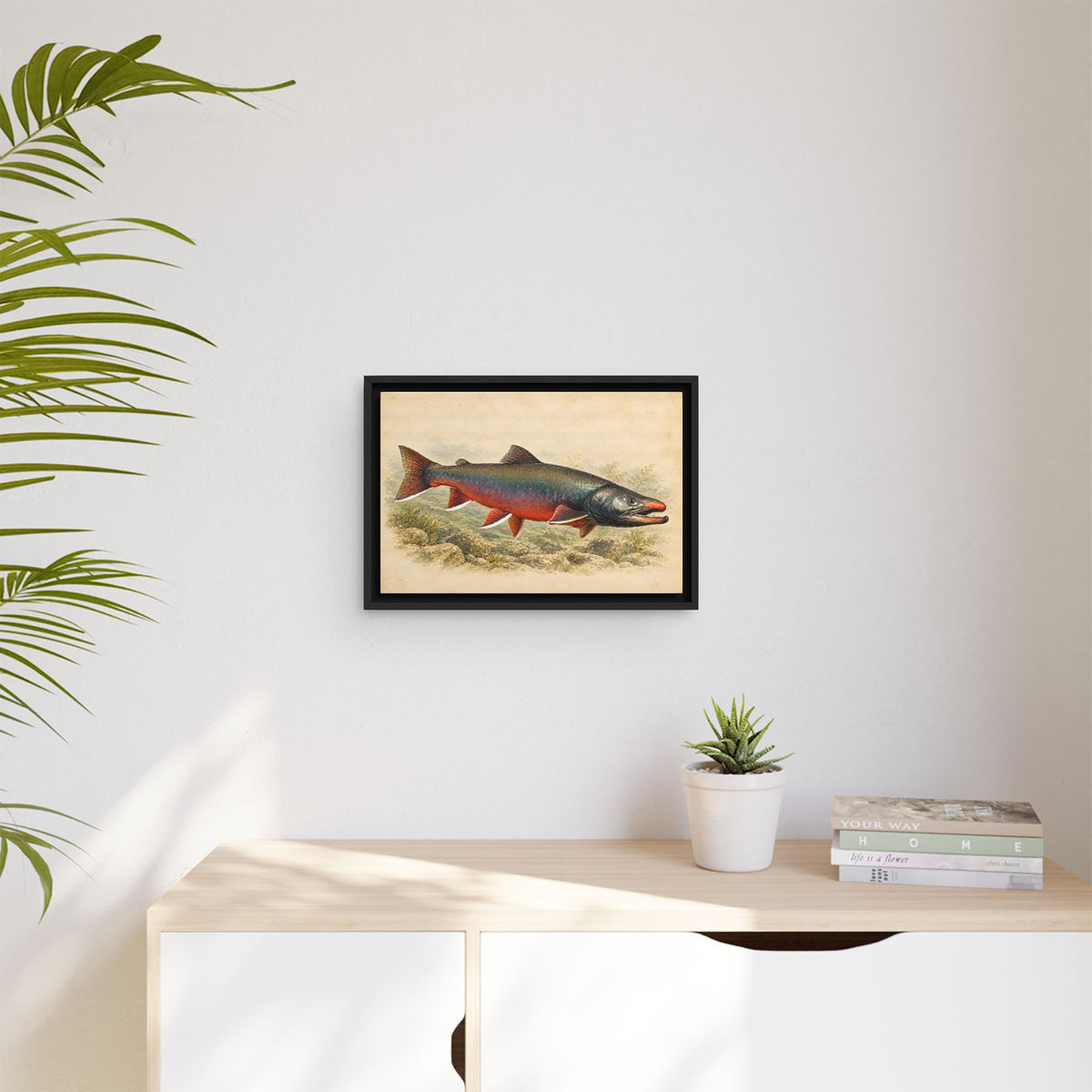 Field Study Dolly Varden framed canvas wall art, view 5