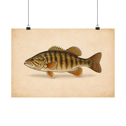 Field Study Smallmouth Bass poster wall art, view 2