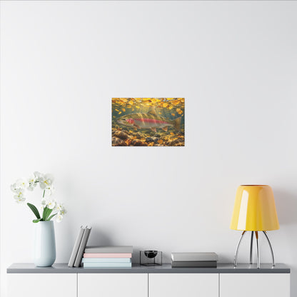 Aspen Gold Rainbow Trout canvas wall art – photo 6
