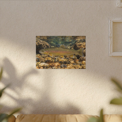 Amber Pebbles Gila Trout canvas wall art, view 5
