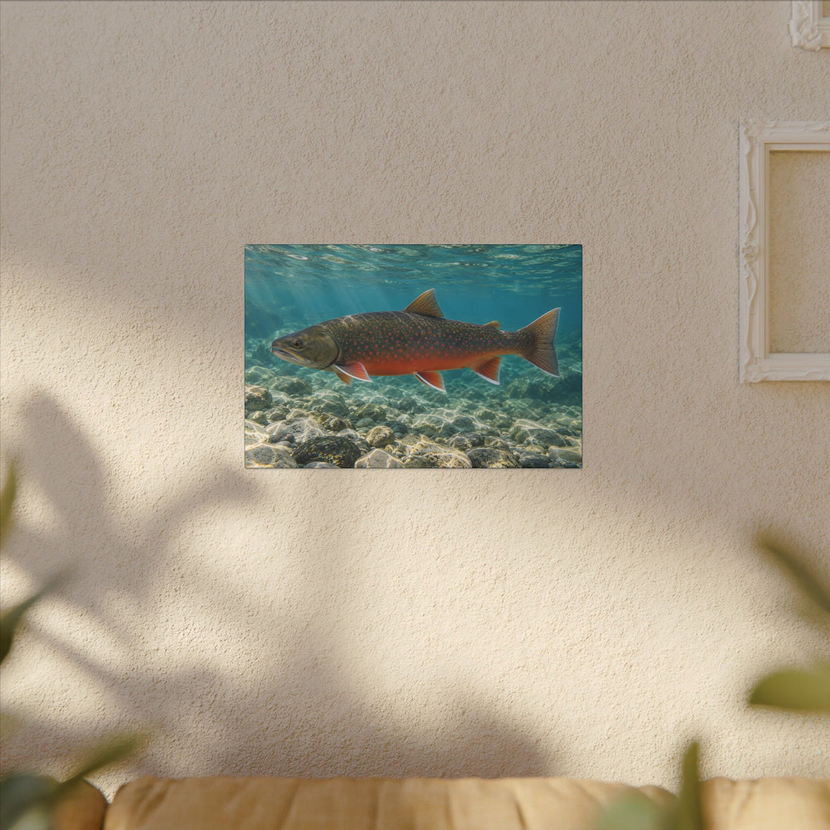 Arctic Ember Dolly Varden canvas wall art, view 5