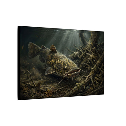 Flathead Catfish Log Jam canvas wall art, view 4