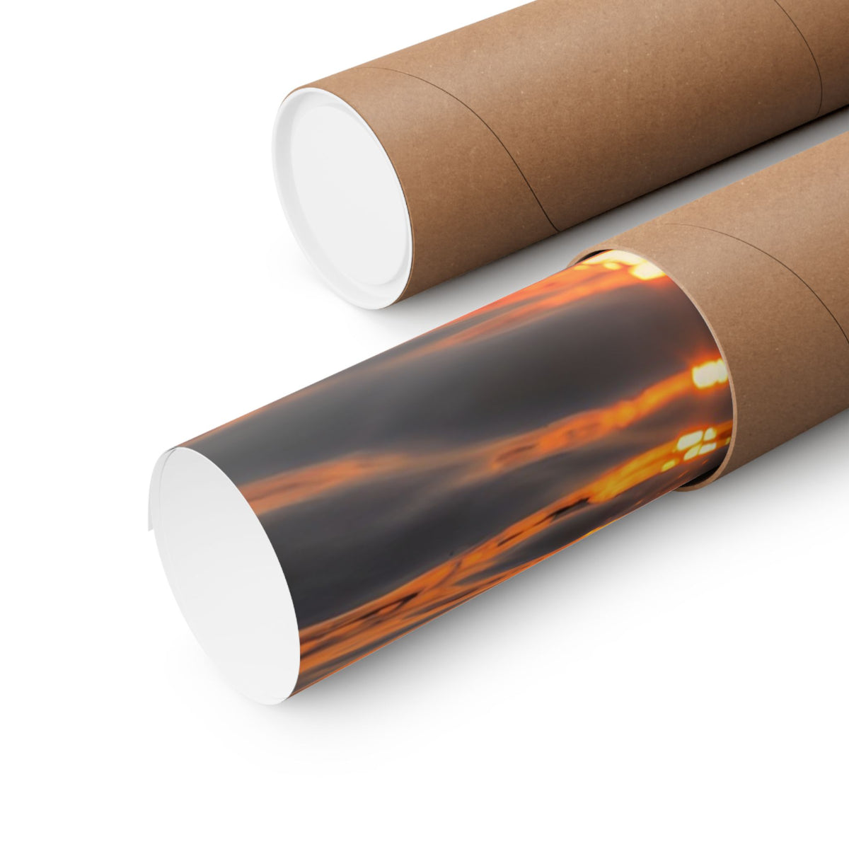 Boatside Golden Hour Walleye poster shipped rolled in a protective tube