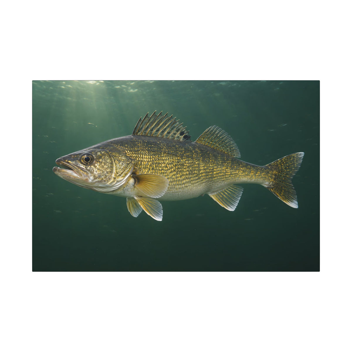Big Water Trophy Walleye canvas, 36x24 size view