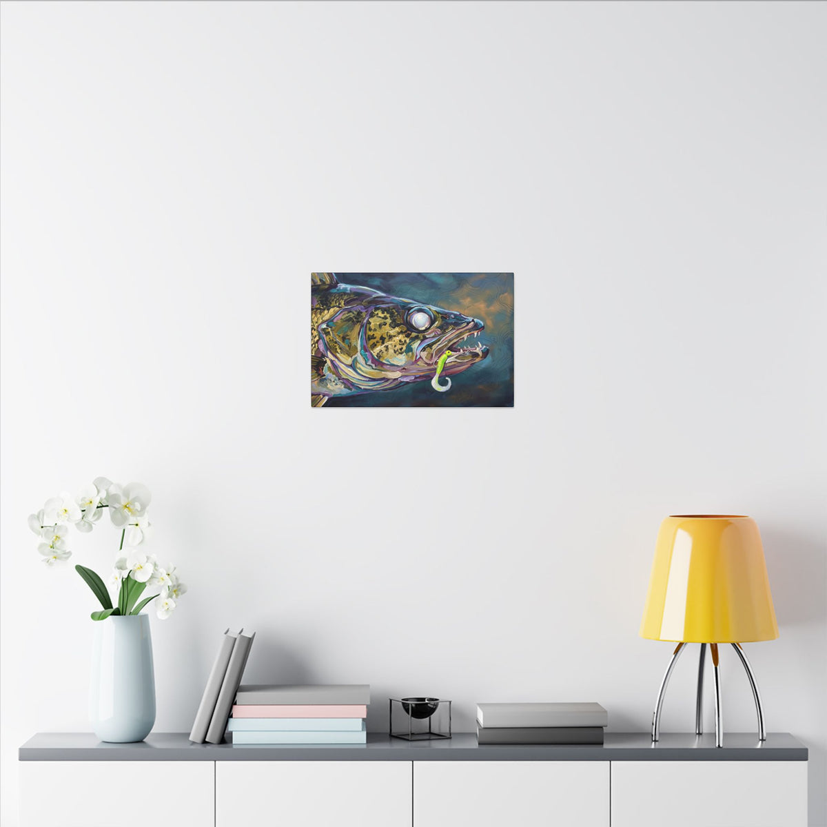 Legends Bold Close-Up Twilight Walleye canvas wall art, view 6