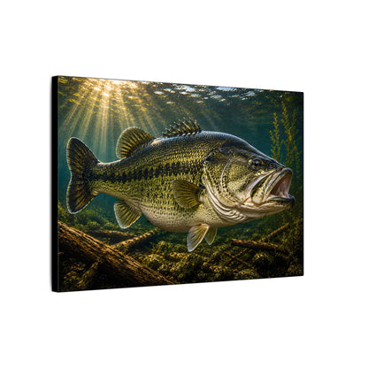 Sunken Timber Glide Largemouth Bass canvas side angle