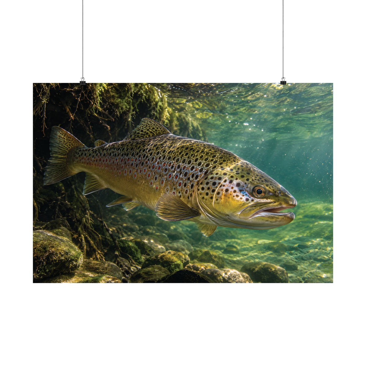 Granite Current Brown Trout poster wall art, view 3