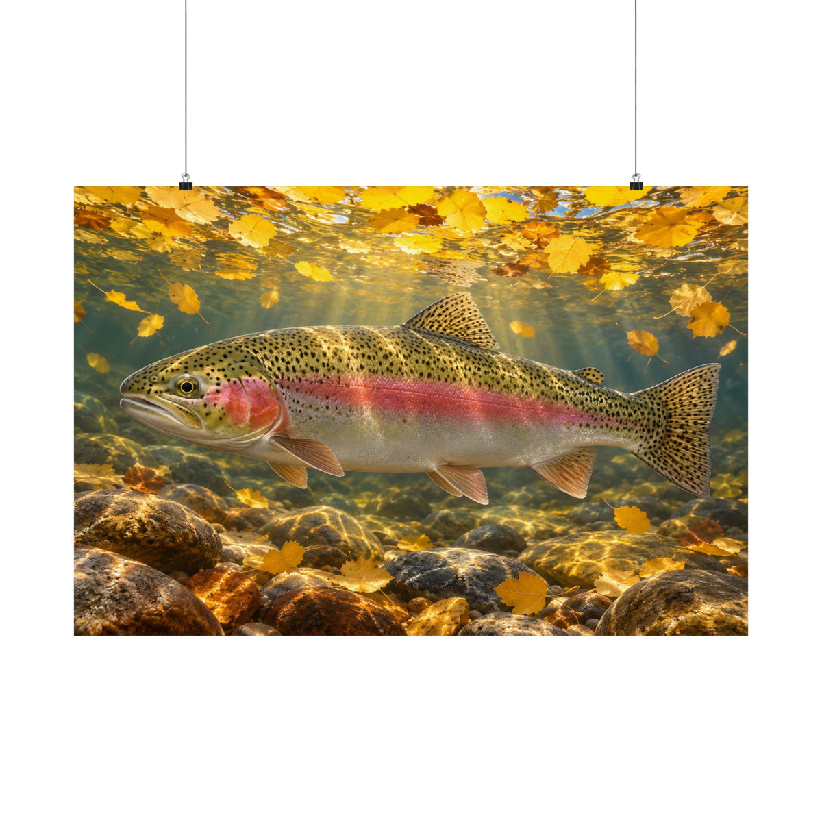 Aspen Gold Rainbow Trout poster wall art – photo 3