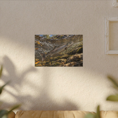 Home Through the Heather Salmon canvas wall art, view 5