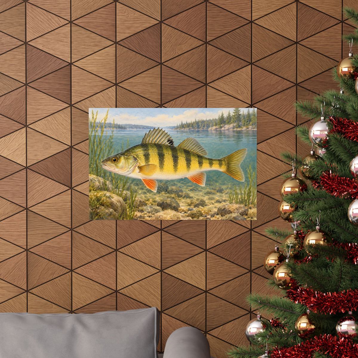 Field Guide Yellow Perch poster wall art, view 6