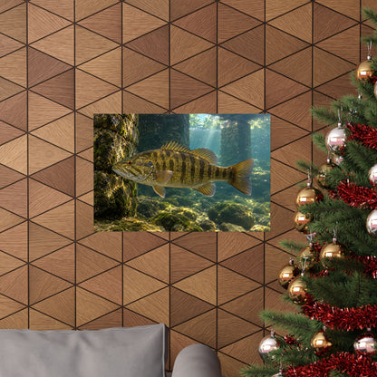 Bridge Pilings Smallmouth Bass poster wall art, view 6