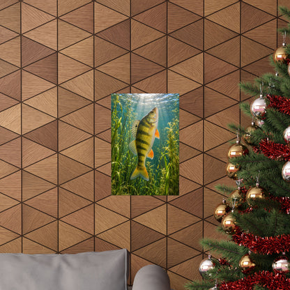Rising Through the Weeds Yellow Perch poster wall art, view 6