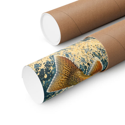Northern Lake Lodge Bull Trout Vintage poster shipped rolled in a protective tube