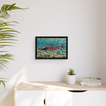 Sunlit Waters Dolly Varden framed canvas wall art, view 5