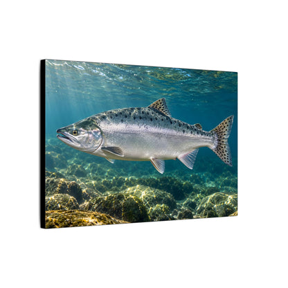 Silver Tide Pink Salmon canvas wall art, view 4