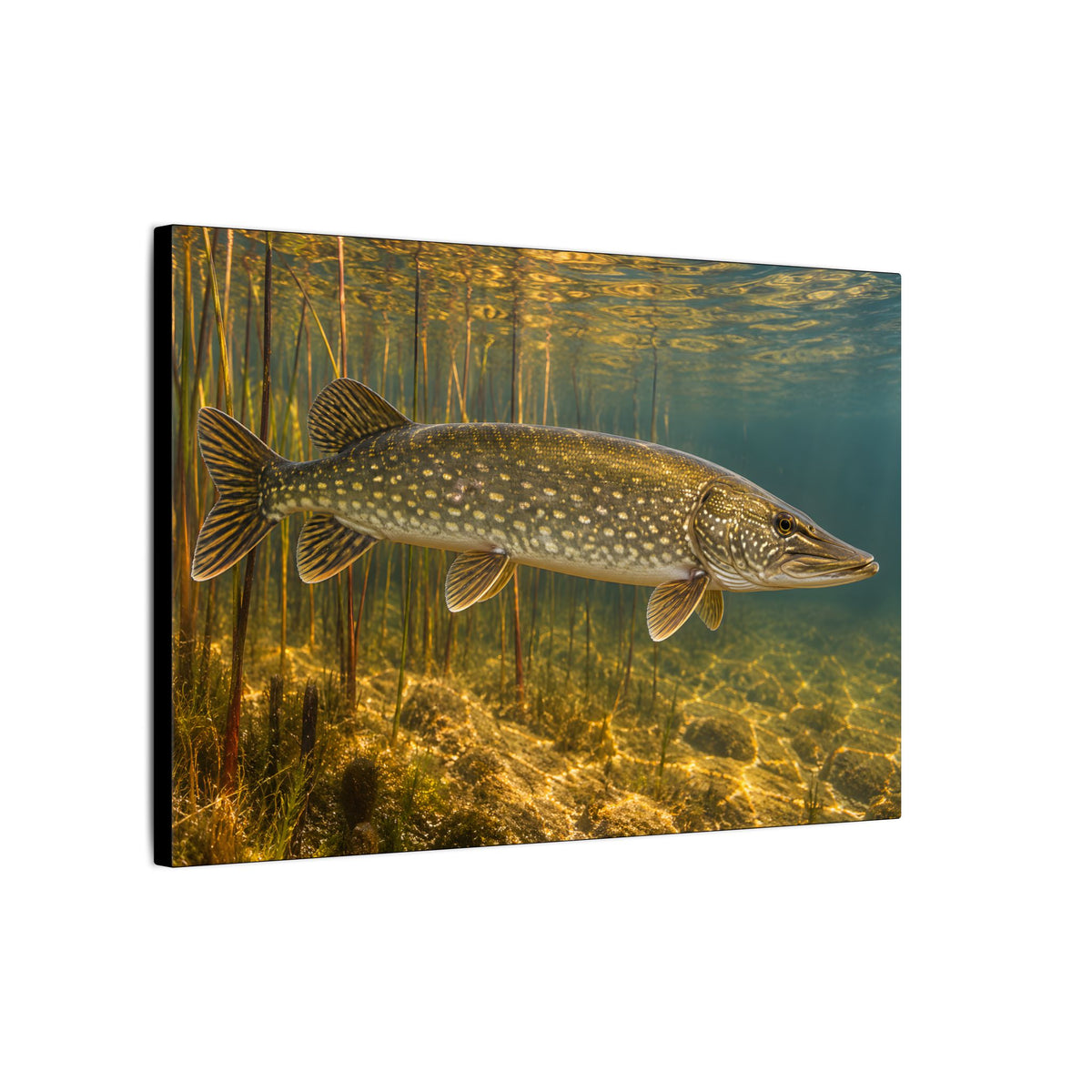 Amber Reed Sentinel Northern Pike canvas side angle