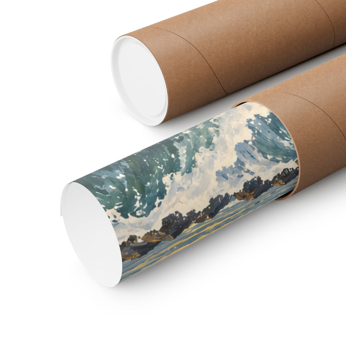 North Coast Leap Pink Salmon poster wall art, view 5